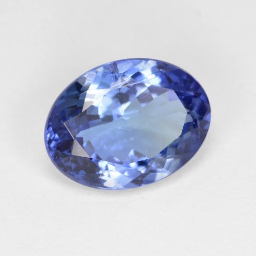 Tanzanite naturale blu da 3,96 ct, taglio ovale, VS-SI