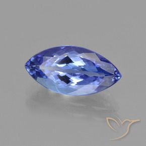 Tanzanite Viola Blu naturale da 3.02 ct, Taglio marquise, VVS-VS