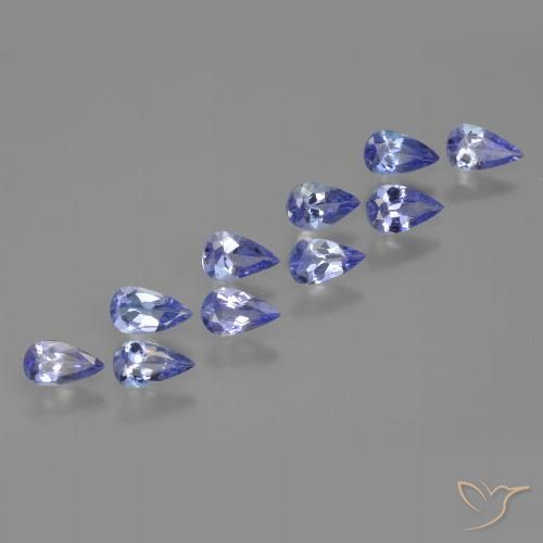 1.83ctw Naturale Intenso Viola Blu Tanzanite, Forma a pera, VS