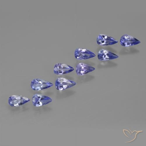 1.76ctw Naturale Intenso Viola Blu Tanzanite, Forma a pera, VS