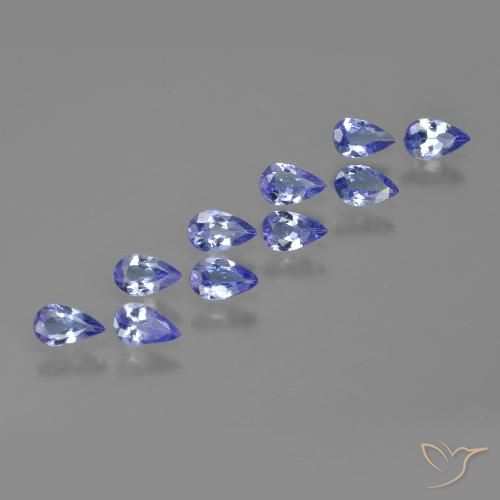 1.98ctw Naturale Intenso Viola Blu Tanzanite, Forma a pera, VS