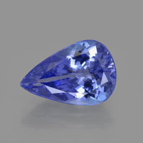 Tanzanite naturale blu da 3,07 ct, taglio a pera, VVS