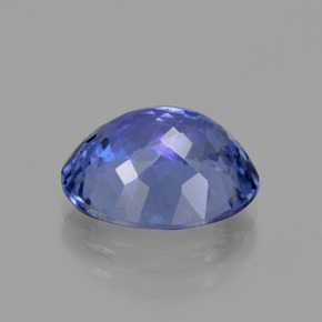 Tanzanite Blu viola intenso naturale da 4.02 ct, Taglio ovale, VVS-VS
