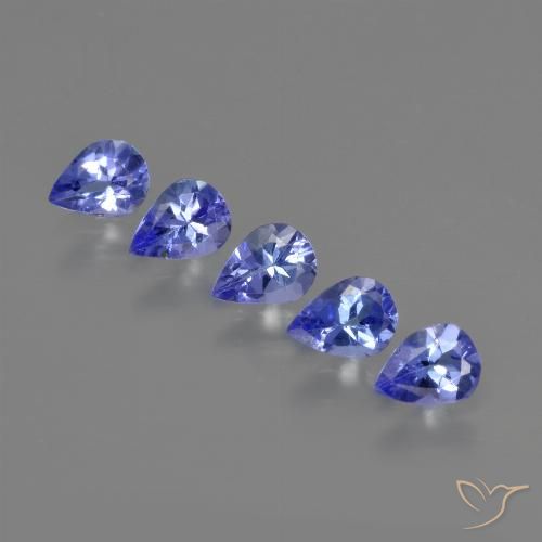 1.27ctw Naturale Intenso Viola Blu Tanzanite, Forma a pera, VS
