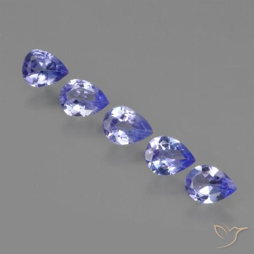 1.33ctw Naturale Intenso Viola Blu Tanzanite, Forma a pera, VS