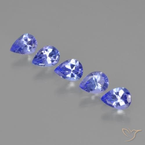 1.39ctw Naturale Intenso Viola Blu Tanzanite, Forma a pera, VS