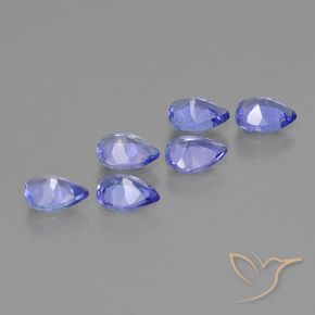 Tanzanite naturale blu da 1,65 ct, taglio a pera, VS