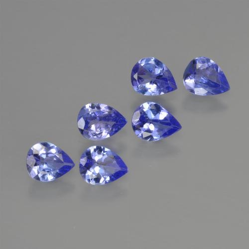 Tanzanite naturale blu da 1,48 ct, taglio a pera, VS