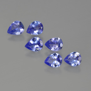 Tanzanite naturale blu da 1,48 ct, taglio a pera, VS