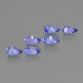 Tanzanite naturale blu da 1,48 ct, taglio a pera, VS