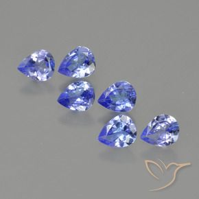 Gemme di Tanzanite Blu intenso naturale da 1.67 ct, Forma a pera, VS