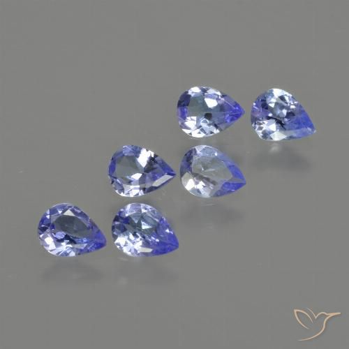 1.47ctw Naturale Intenso Viola Blu Tanzanite, Forma a pera, VS