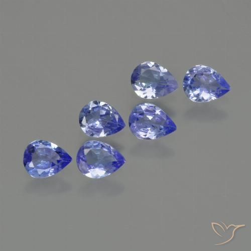1.38ctw Naturale Blu navy medio Tanzanite, Forma a pera, VS