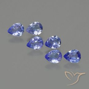 Gemme di Tanzanite Blu navy medio naturale da 1.38 ct, Forma a pera, VS