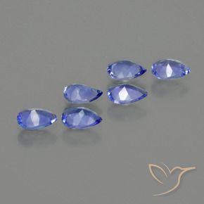 Gemme di Tanzanite Blu navy medio naturale da 1.38 ct, Forma a pera, VS