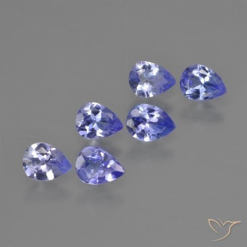1.48ctw Naturale Intenso Viola Blu Tanzanite, Forma a pera, VS