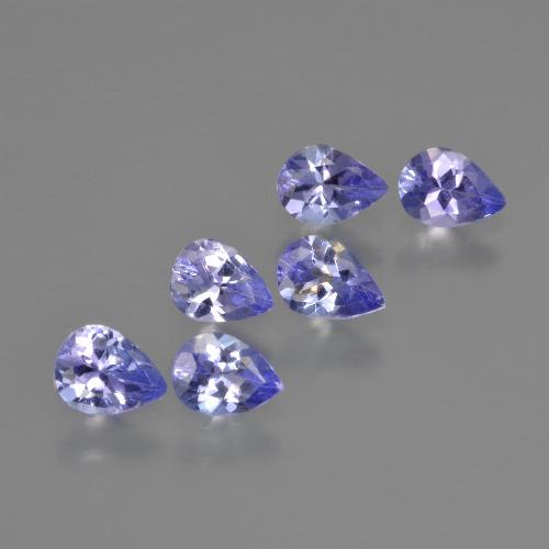 Tanzanite naturale blu da 1,72 ct, taglio a pera, VS