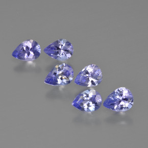 Tanzanite naturale blu da 1,72 ct, taglio a pera, VS
