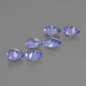 Tanzanite naturale blu da 1,72 ct, taglio a pera, VS