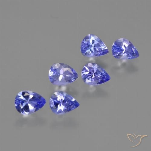 1.74ctw Naturale Intenso Viola Blu Tanzanite, Forma a pera, VS