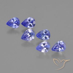 Gemme di Tanzanite Viola Blu naturale da 1.65 ct, Forma a pera, VS