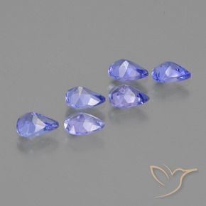 Gemme di Tanzanite Viola Blu naturale da 1.65 ct, Forma a pera, VS