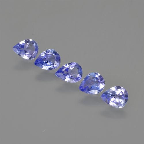 Tanzanite naturale blu da 1,43 ct, taglio a pera, VS