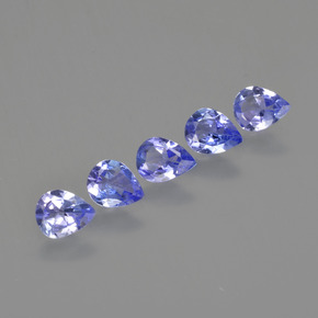 Tanzanite naturale blu da 1,43 ct, taglio a pera, VS