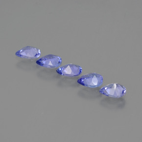 Tanzanite naturale blu da 1,43 ct, taglio a pera, VS