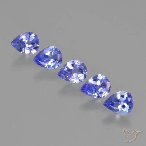 1.56ctw Naturale Blu elettrico Tanzanite, Forma a pera, VS