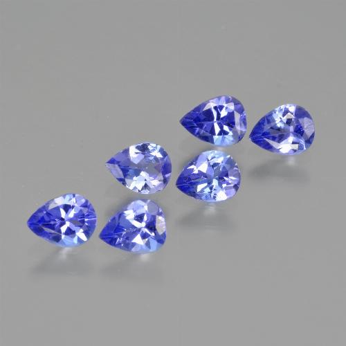 Gemme di Tanzanite Blu intenso naturale da 1.51 ct, Forma a pera, VS