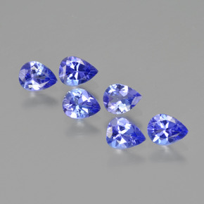 Gemme di Tanzanite Blu intenso naturale da 1.51 ct, Forma a pera, VS