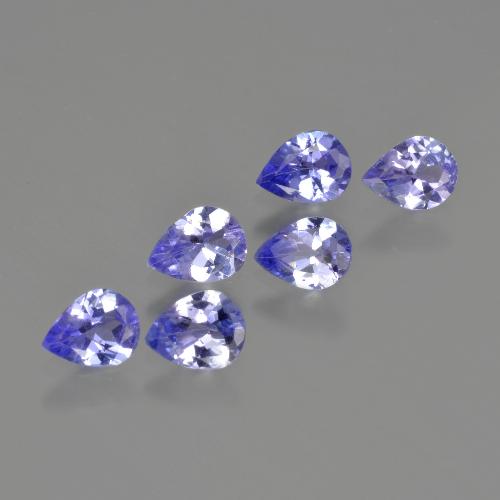Tanzanite naturale blu da 1,64 ct, taglio a pera, VS