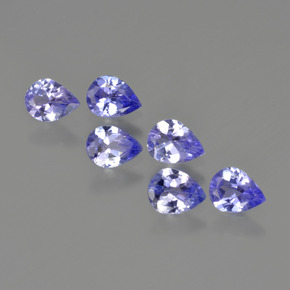Tanzanite naturale blu da 1,64 ct, taglio a pera, VS