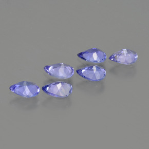 Tanzanite naturale blu da 1,64 ct, taglio a pera, VS