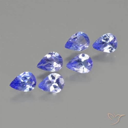 1.29ctw Naturale Blu scuro Tanzanite, Forma a pera, VS
