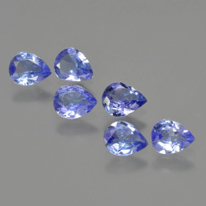 Tanzanite naturale blu da 1,62 ct, taglio a pera, VS