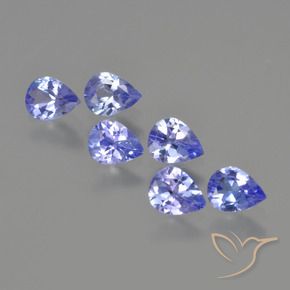 Gemme di Tanzanite Blu scuro naturale da 1.77 ct, Forma a pera, VS