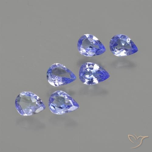 1.38ctw Naturale Blu scuro Tanzanite, Forma a pera, VS