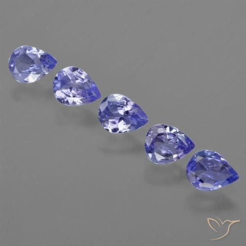 1.47ctw Naturale Intenso Viola Blu Tanzanite, Forma a pera, VS