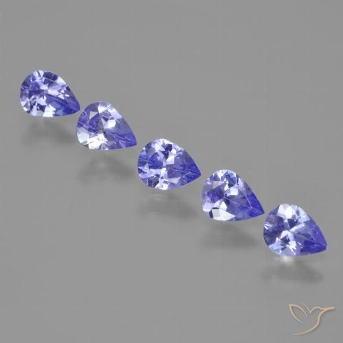 1.48ctw Naturale Intenso Viola Blu Tanzanite, Forma a pera, VS
