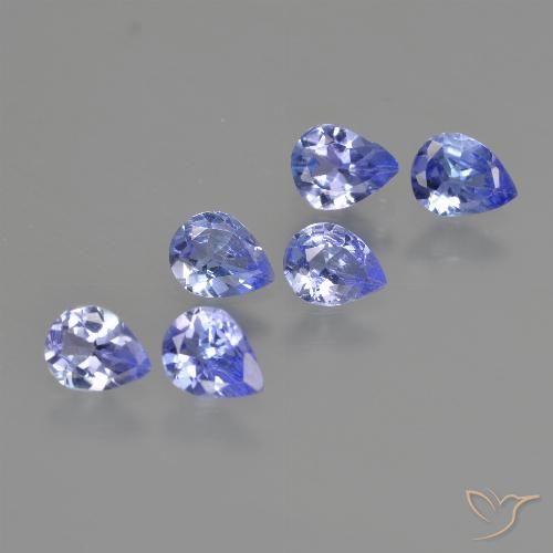 1.54ctw Naturale Blu medio Tanzanite, Forma a pera, VS