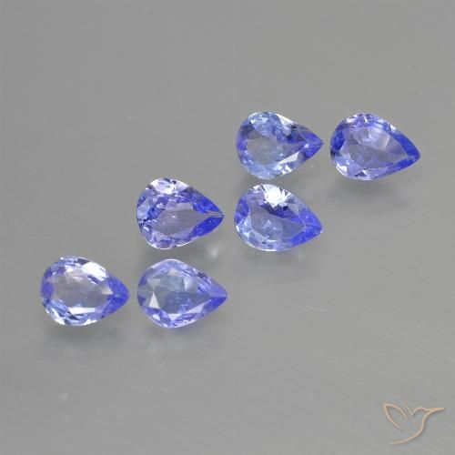 1.30ctw Naturale Blu intenso Tanzanite, Forma a pera, VS