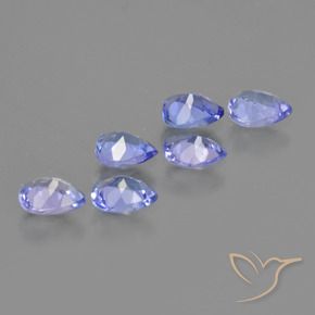 Gemme di Tanzanite Viola Blu naturale da 1.74 ct, Forma a pera, VS