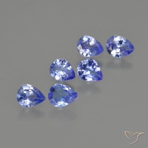 1.46ctw Naturale Blu scuro Tanzanite, Forma a pera, VS