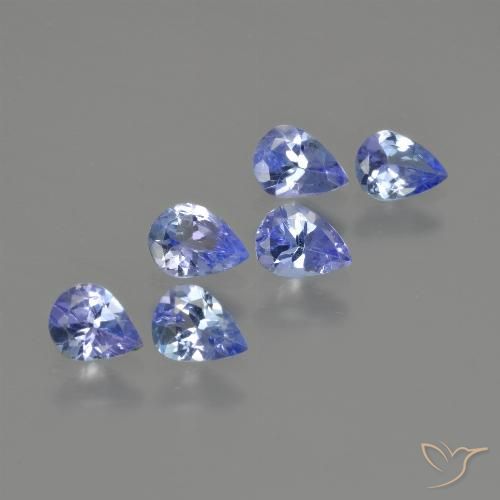 1.48ctw Naturale Blu scuro Tanzanite, Forma a pera, VS