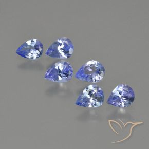 Gemme di Tanzanite Blu scuro naturale da 1.48 ct, Forma a pera, VS