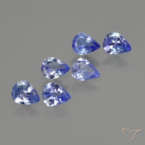 1.57ctw Naturale Blu elettrico Tanzanite, Forma a pera, VS