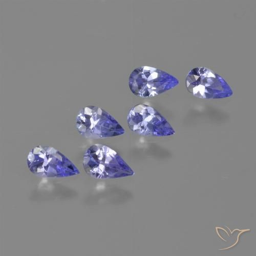 1.26ctw Naturale Intenso Viola Blu Tanzanite, Forma a pera, VVS-VS