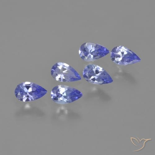 1.29ctw Naturale Blu elettrico Tanzanite, Forma a pera, VVS-VS